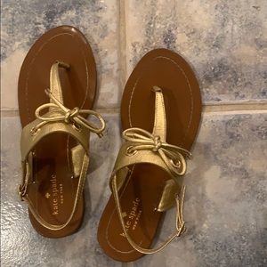 Gold Kate spade sandals